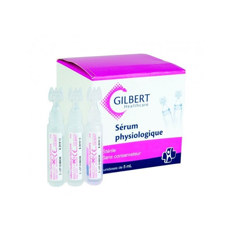 Serum physiologique Gilbert 5 ml (boite de 30)